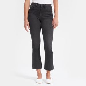 Everlane Women's Kick Crop Jean Washed Black